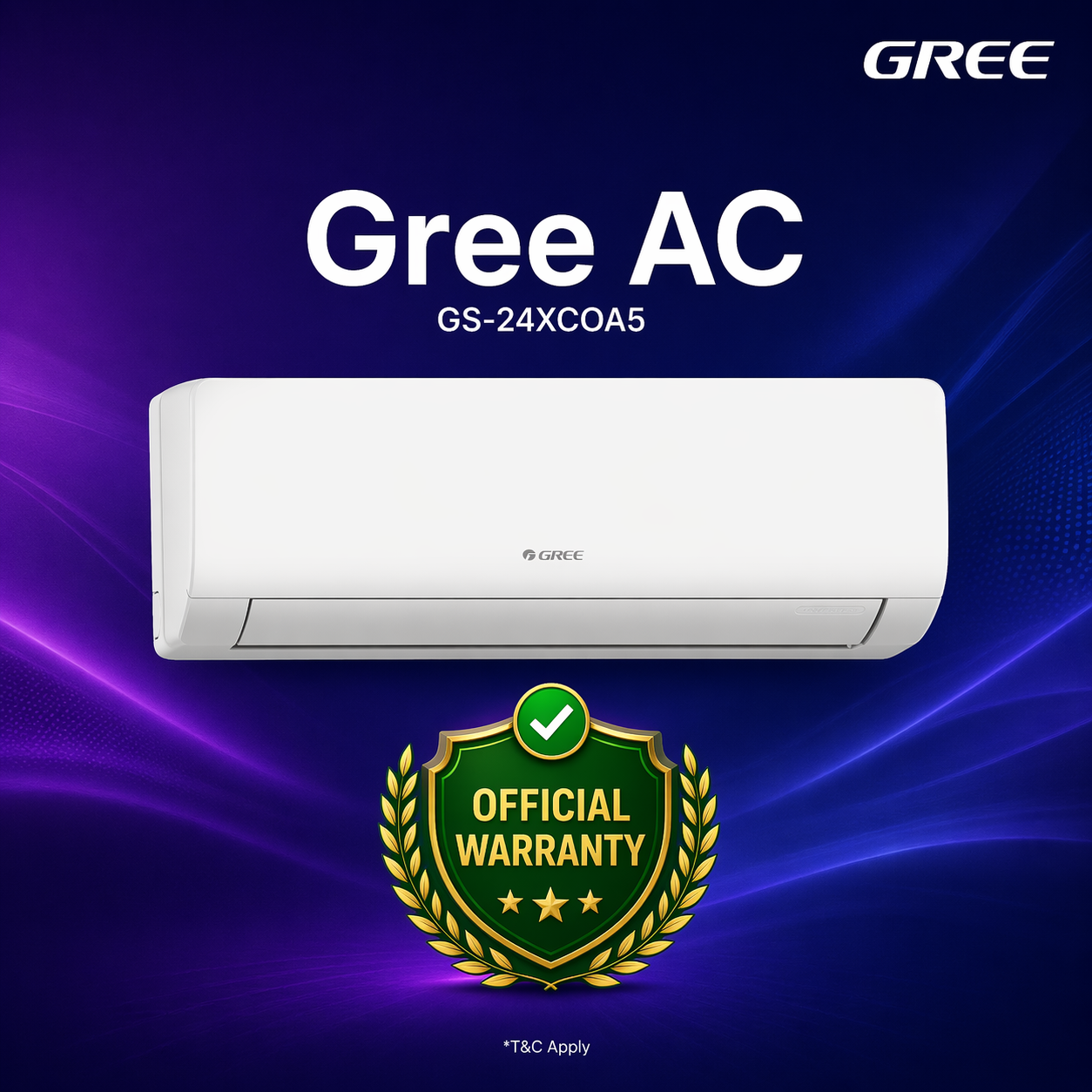 GREE GS-24XCOA5 Cosmo 2.0 Ton Split AC Non-Inverter