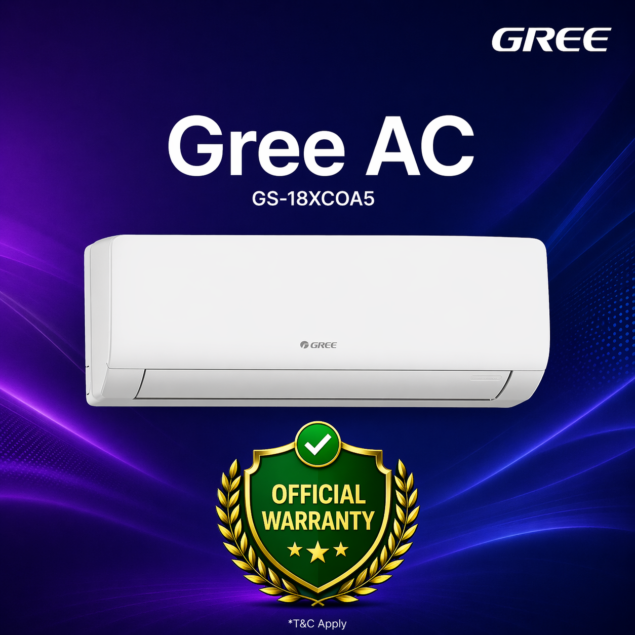 GREE GS-18XCOA5 Cosmo 1.5 Ton Split AC Non-Inverter