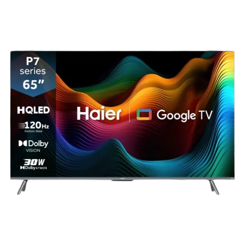 Haier 65 Inch Bezel-Less HQLED 4K UHD Google TV (H65P7UX)