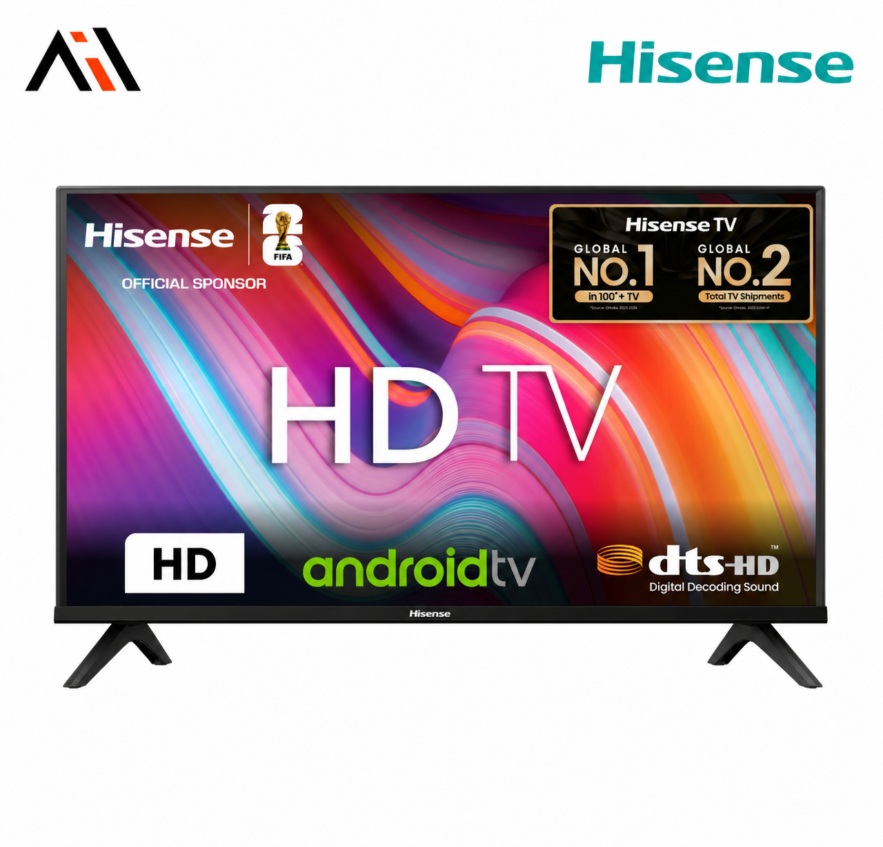 Hisense 32 Inch Bezelless HD Wi-Fi DTS Smart Android TV (32A4F4)