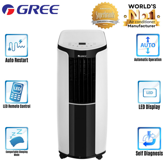 GP-12NLF410-GREE PORTABLE AIR CONDITIONER(1.0 TON)