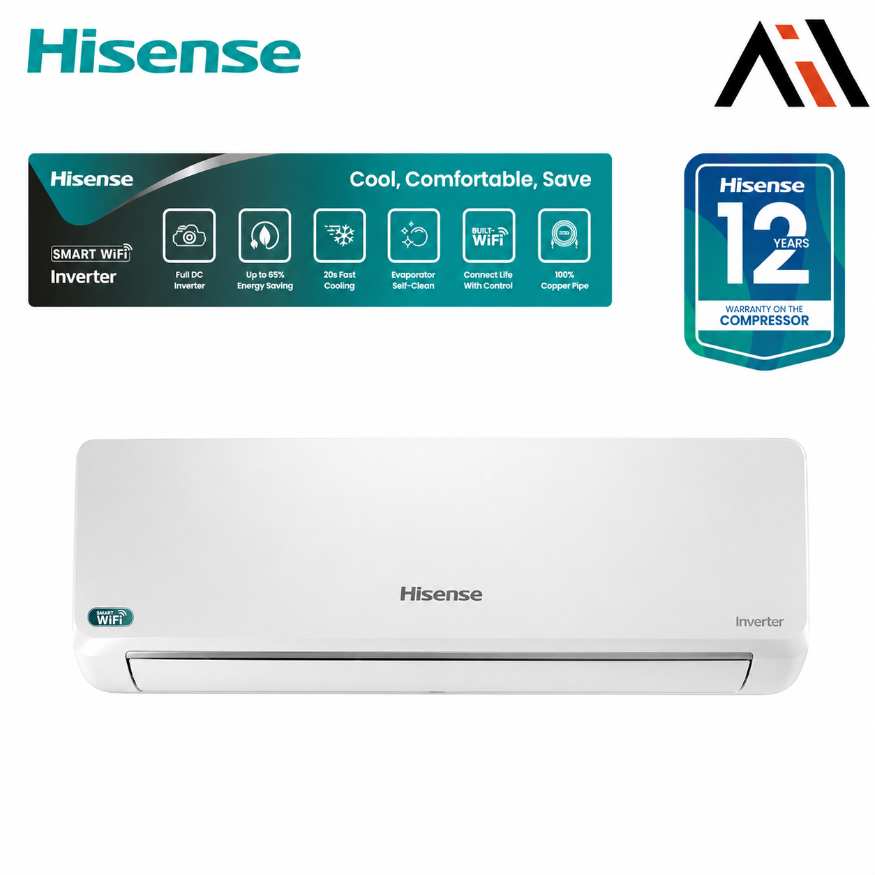 Hisense 1.5 Ton WiFi Full DC Inverter AC AS-18TZ4RMATD01AU